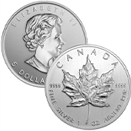 1oz. Silver Maple Leaf $5 .9999 Pure